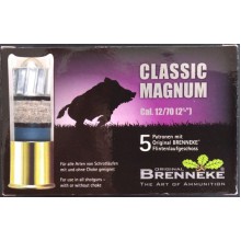 Cartuccia Brenneke Classic Magnum Originale CAL.12/70 G.31.5  5 pezzi (Brenneke)